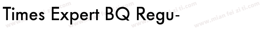 Times Expert BQ Regu字体转换